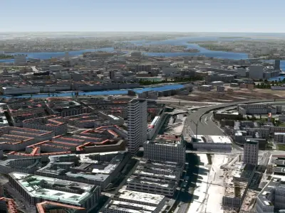 Stockholm Sweden Low-poly 3D model