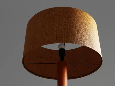1950 Lamp Low-poly 3D model