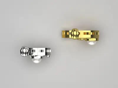 moon and sun pearl pendant pp0019 3D print model