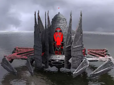 Sci-Fi Drake interceptor Ship 7 3D model