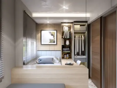 Design Bedroom Modern  Low-poly 3D model