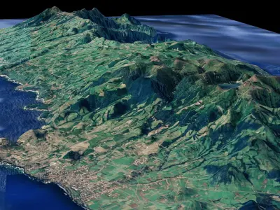 Sao Miguel Island  3D model