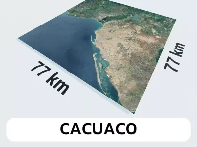 Cacuaco Angola City Landscape 3D Model 3D model