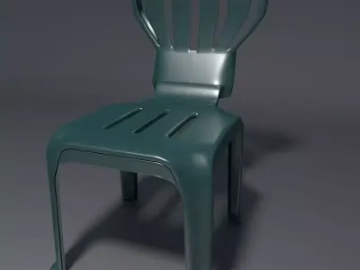 Plastic Chair - 1 - d 3D model