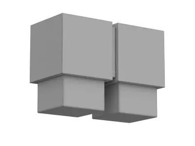 Exterior Cubo Wall Sconce 3D model