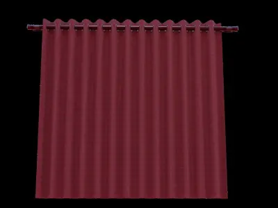 windows cloth Free low-poly 3D model