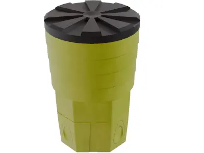 Sand Barrel V1 Low-poly 3D model