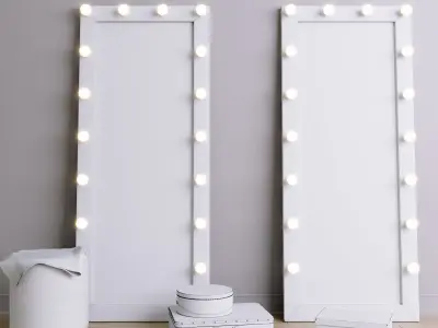 Floor make-up mirror 3D model