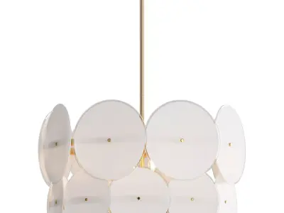 Emery 6 Light Chandelier 3D model