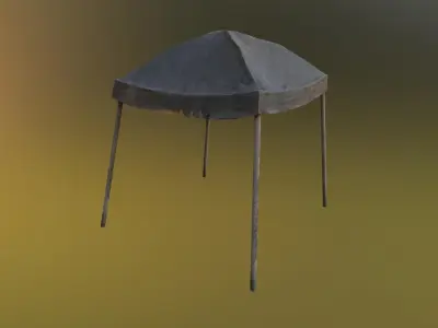 Awnings and Canopies Low-poly 3D model
