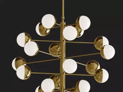 Italian Globe Cedar Moss Light 20 3D model