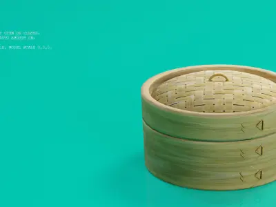 Chicken Feet Dim Sum Low Poly 3D model