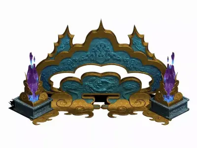 Religion - light curtains 3D model