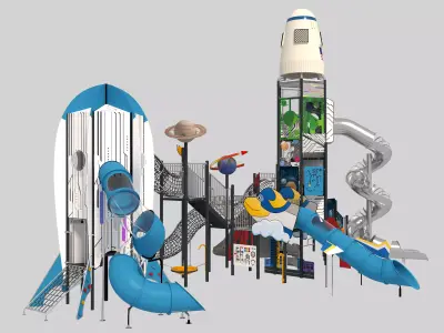 Playground for children 05 3D model