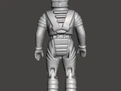 DINOSAUR RIDERS INSPIRED LIZARD 1988 TOY 68MM FIGURE MODEL EVIL 3D print model