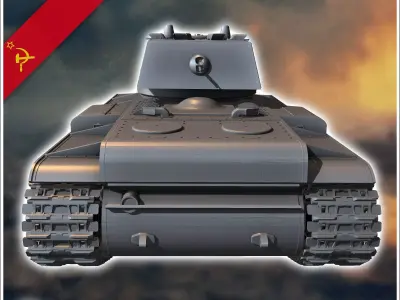 KV-1 M1939 - Soviet army WW2 Second World East front Ostfront RP 3D print model