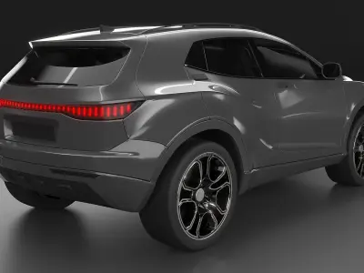 Generic electric SUV 3D model