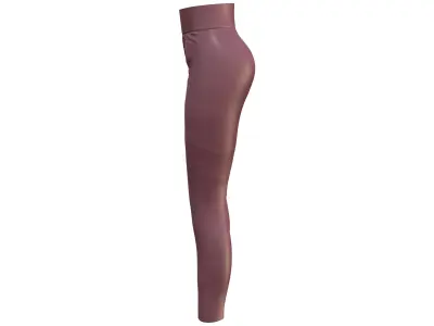 Shiny Maroon Pants Low-poly 3D model