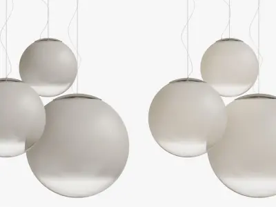 Pendant Light Smoke 3 3D model