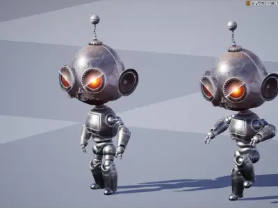 Wicked Robot Low-poly 3D model