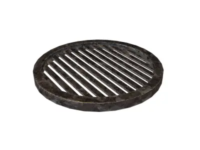 Manhole Cover v2 001 Low-poly 3D model