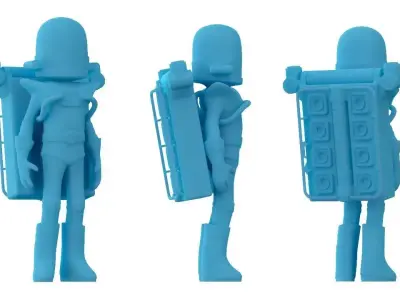 Astroneer game character 3D print model