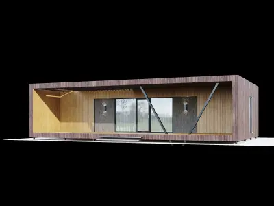 House in the Forest Modern House 3D model