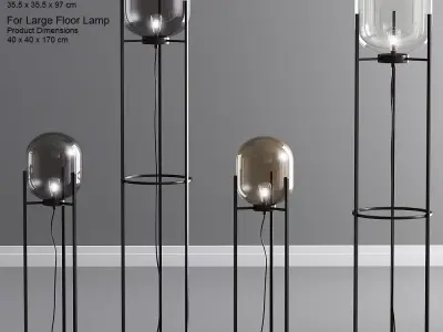 Fischer Honsel Stehleuchte Floor Lamp 3D model