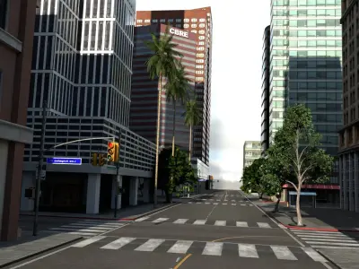 Los Angeles city California America 3D model