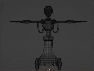 Mime Bot -- FNAF Security Breach Low-poly 3D model