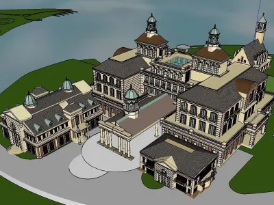 vacation spot-Resort-Fashion Leisure Hotel-0104 3D model