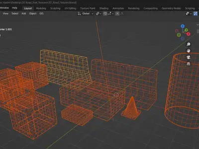 Game Fixtures Low-poly 3D model