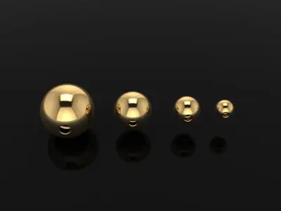 BEAD CHARM LINK MIXSIZE 3D print model