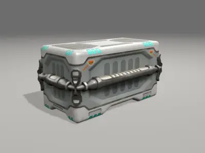 scifi big crate1 3D model