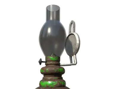 Classic Lamp Low-poly 3D model