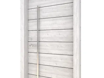 Door Collection-005 Gray Wood 3D model