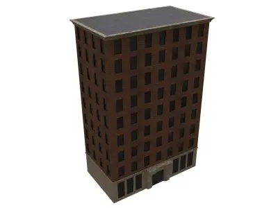 Building 01 Low-poly 3D model
