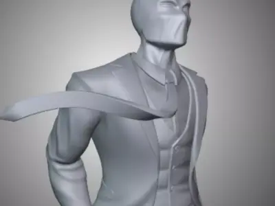 Mister Knight Moon Knight 3d model figure Marvel 3D print model