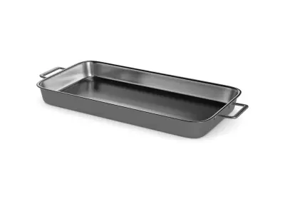 Pots and frying pans Stainless Steel Roasting Pan Low-poly 3D model