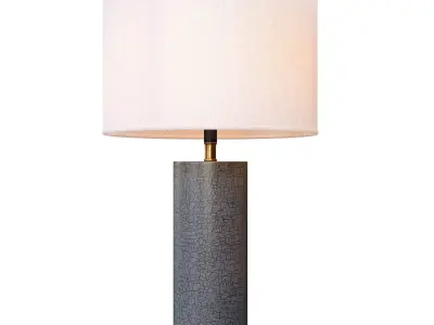 CB2 SAHARA GREY TABLE LAMP 3D model