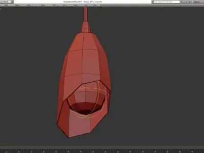 Pendant lamp 21-49 by Delightful low poly 3d model Low-poly 3D model