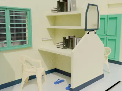 Bannari Amman Institute Of Technology Hostel Room 3D Model Free 3D model