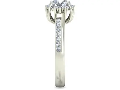 Women Ring  Render 3dm STL OBJ FBX Details 3D print model 389
