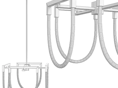 VIVO LED CHANDELIER Low-poly 3D model