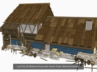 Medieval times here its all about hay wood and clay 3D Model Pack