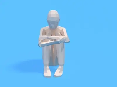 Low Poly Kids Collection Vol 1 3D Model Pack