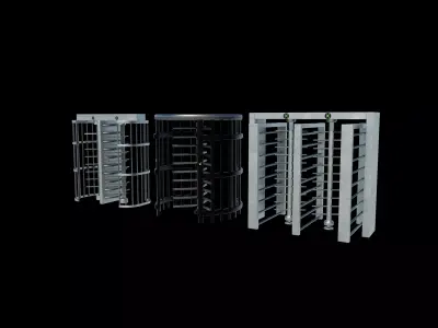 Turnstile gate 3D model