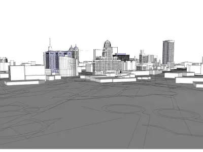 Downtown Buffalo New York 3D model