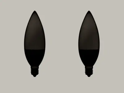 Candle Light Bulb 3D model