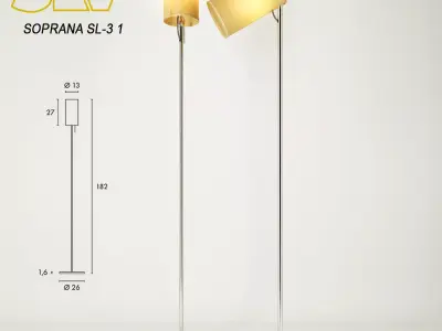 SLV SOPRANA Floor Lamp 3D model